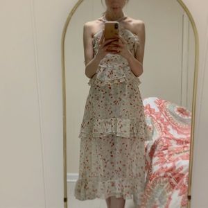 floral spaghetti dress